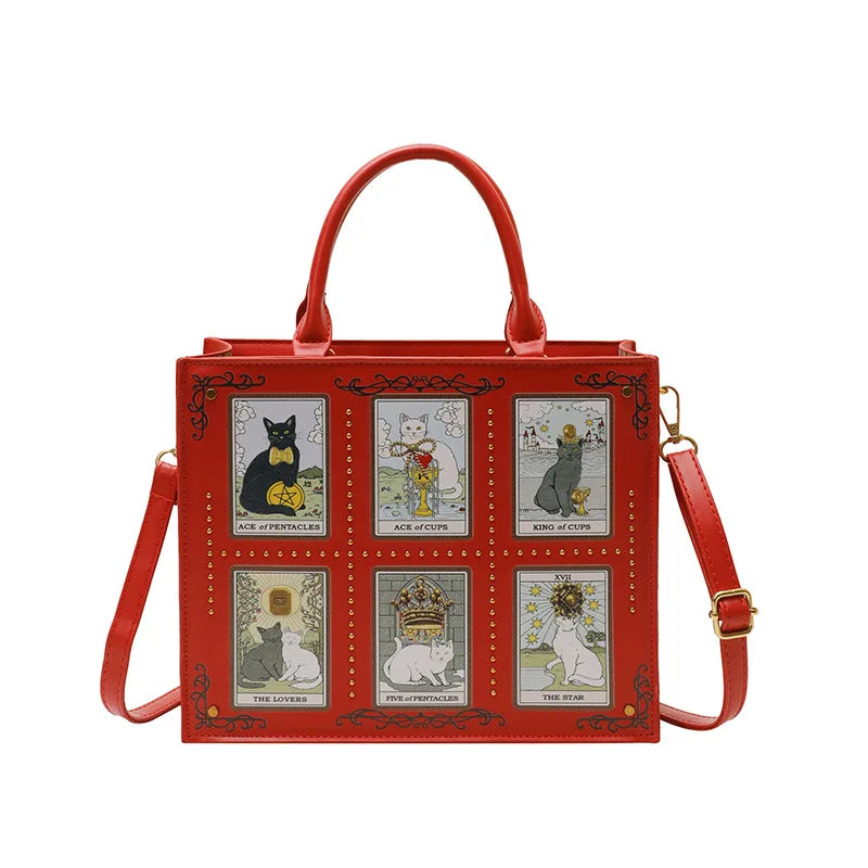 Cat Elf Print Tote Bag For Women Stylish Versatile