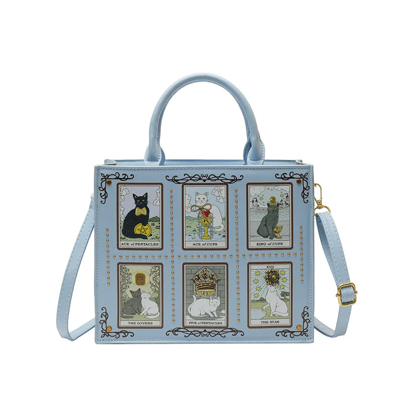 Cat Elf Print Tote Bag For Women Stylish Versatile