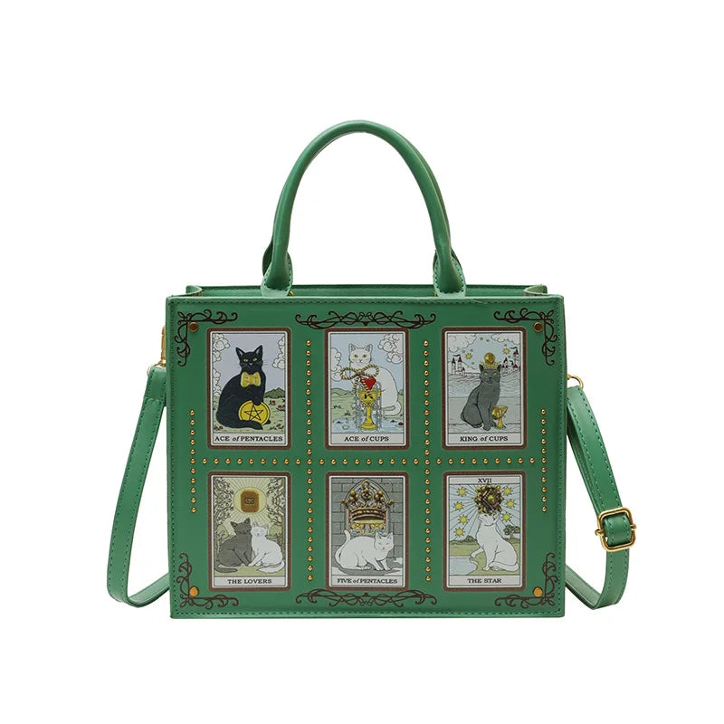 Cat Elf Print Tote Bag For Women Stylish Versatile