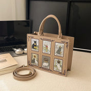 Cat Elf Print Tote Bag For Women Stylish Versatile