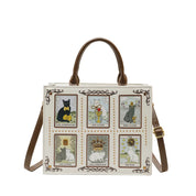 Cat Elf Print Tote Bag For Women Stylish Versatile