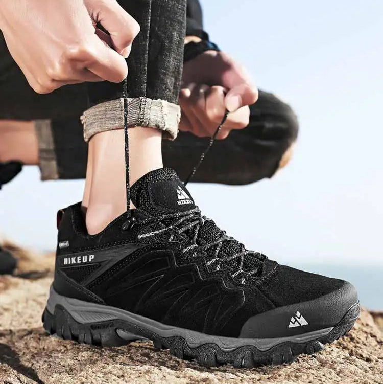 HIKEUP Leather Trekking Sneakers
