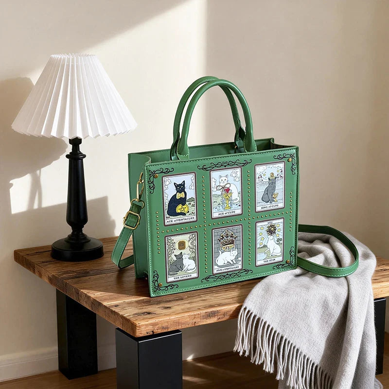 Cat Elf Print Tote Bag For Women Stylish Versatile