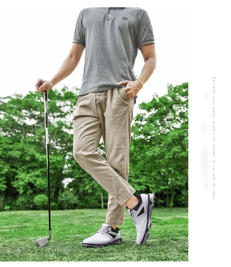 Bamboo Fiber Leather Golf Shoes
