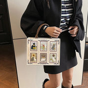 Cat Elf Print Tote Bag For Women Stylish Versatile