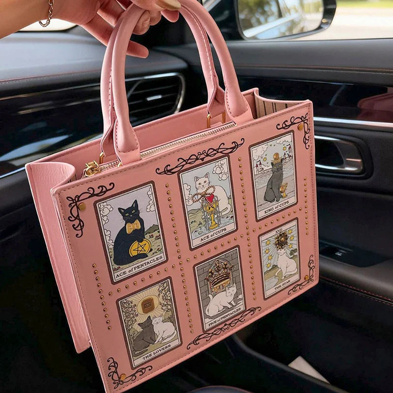 Cat Elf Print Tote Bag For Women Stylish Versatile