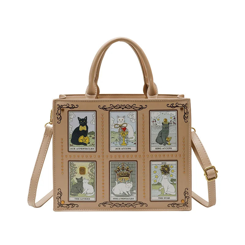 Cat Elf Print Tote Bag For Women Stylish Versatile