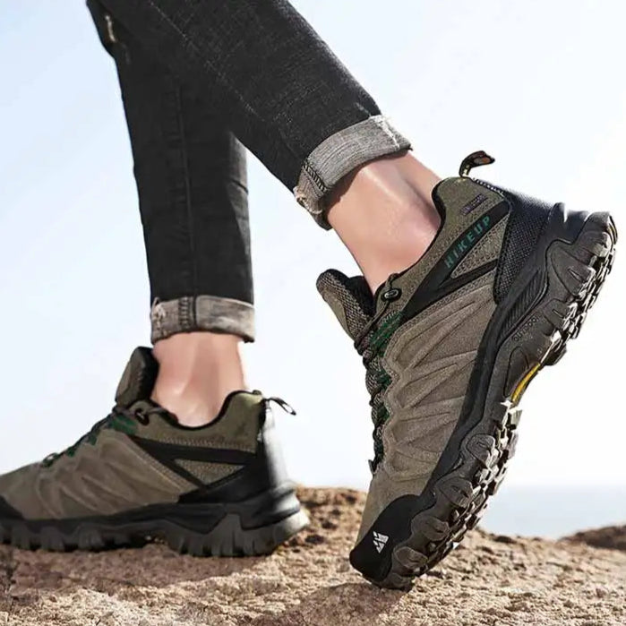 HIKEUP Leather Trekking Sneakers