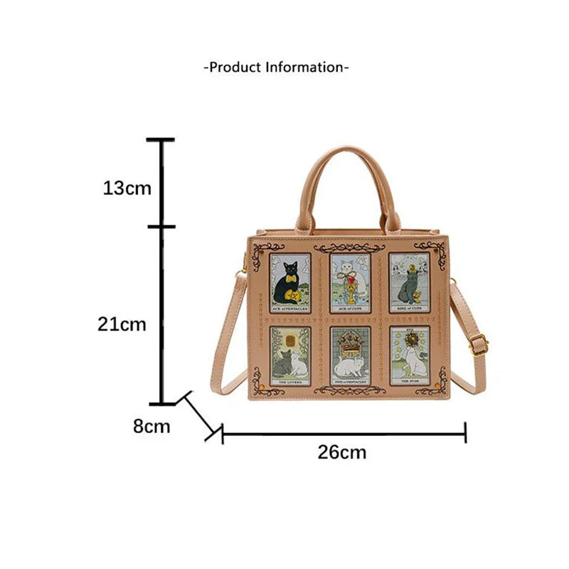 Cat Elf Print Tote Bag For Women Stylish Versatile