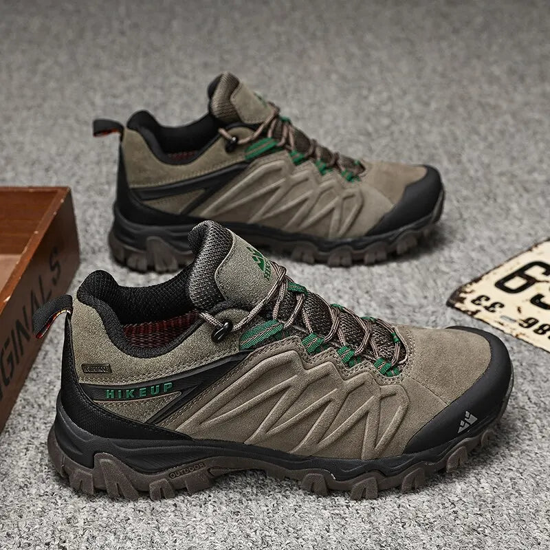 HIKEUP Leather Trekking Sneakers