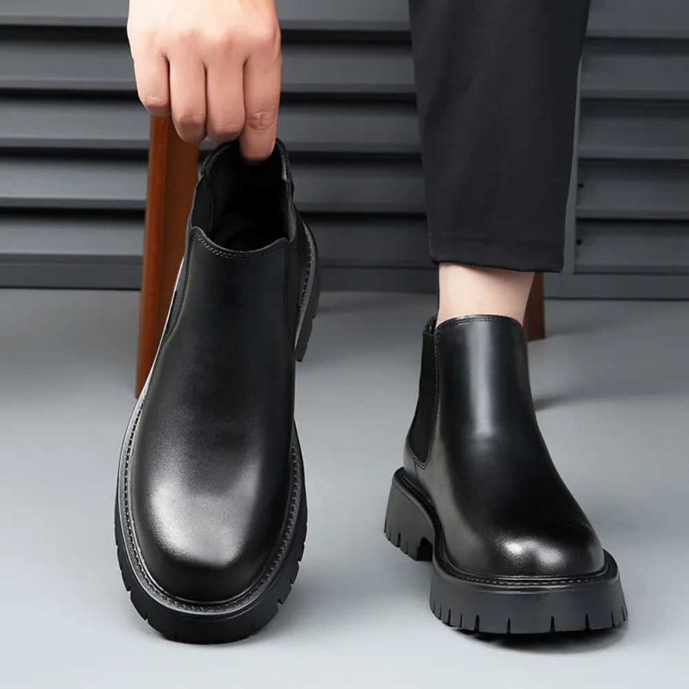 ArcticShield™ Genuine Leather Thermal Ankle Boots